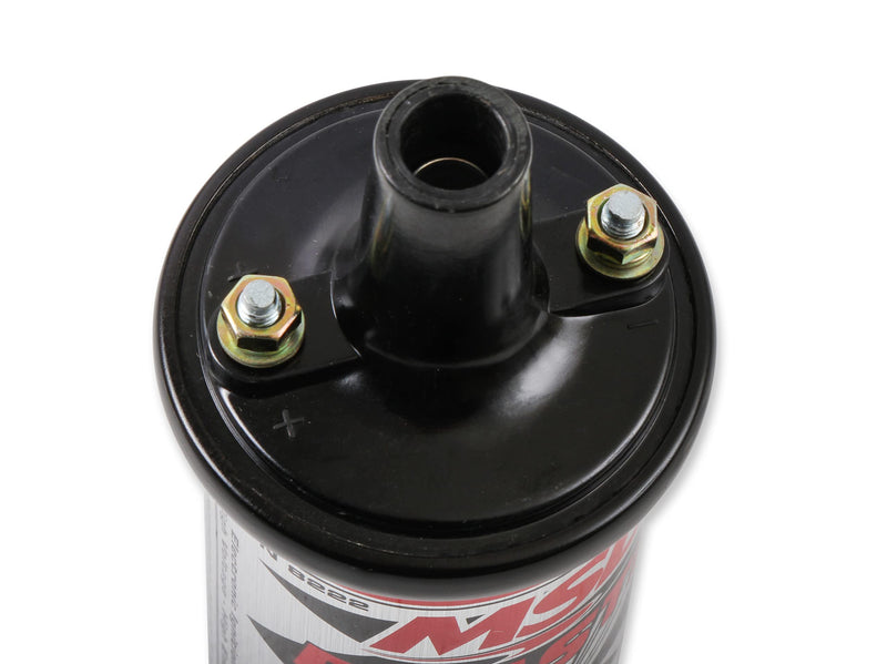 Blaster Series MSD 8222 Ignition Coil, Canister Style, High Vibration, Black, Individual