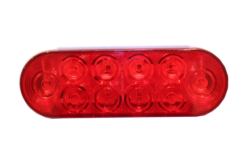 10D LED Tail Light, 6" Grommet Mount