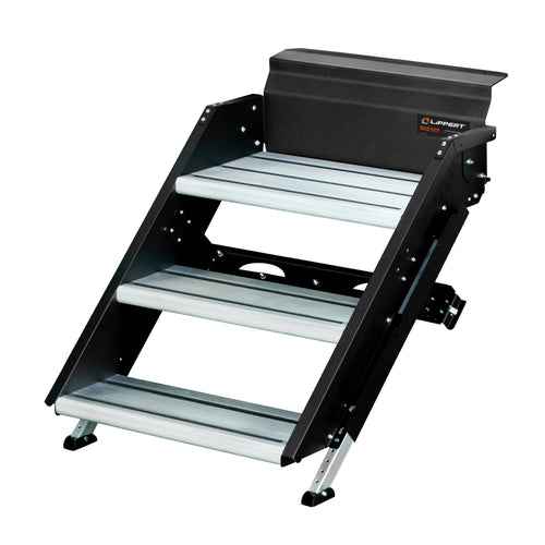 Solid Step Lippert Components - 791572 Triple Step for RV and Travel Trailer Entry Doorway Black 26-inch