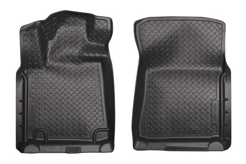 Classic Style Series Husky Liners | 2008-2022 Toyota Sequoia, 2010-2014 Toyota Tundra Double/CrewMax Cab | Front Floor Liners, Black | 35571