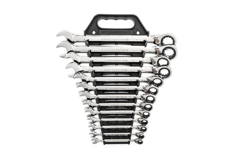 12 Pt. GEARWRENCH 13 Pc. Reversible Ratcheting Combination Wrench Set, SAE - 9509N