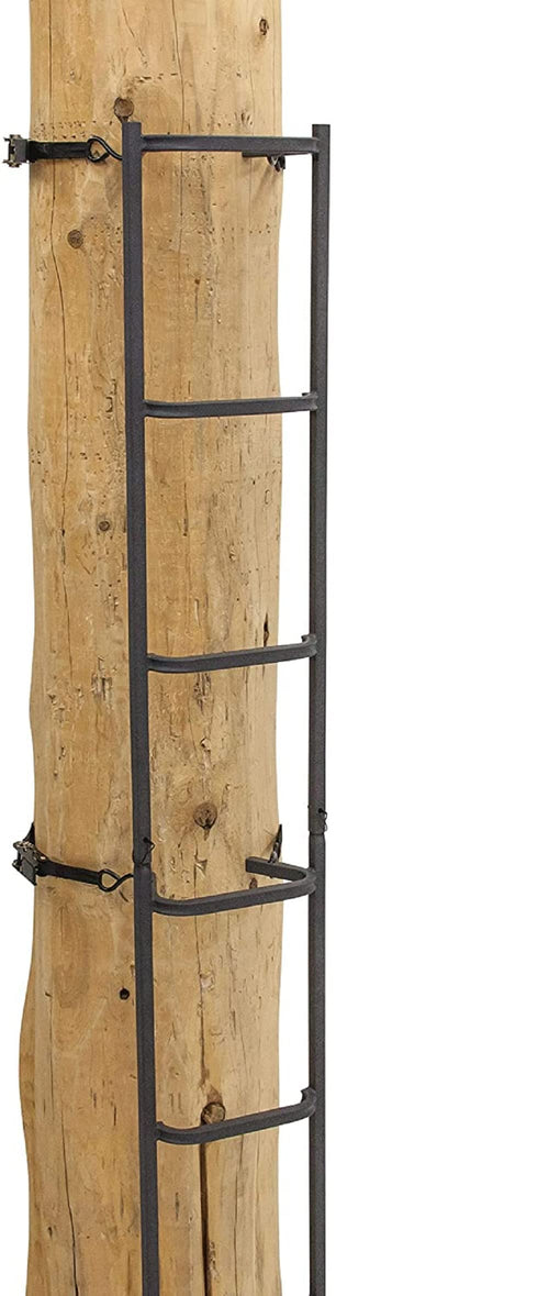Big Foot™ Tree Ladder with Safety Rope, Rivers Edge® Tree Climbing System, 20’ Height, Includes Safety Rope, Tractionite™ Non-Slip Coating, RE731