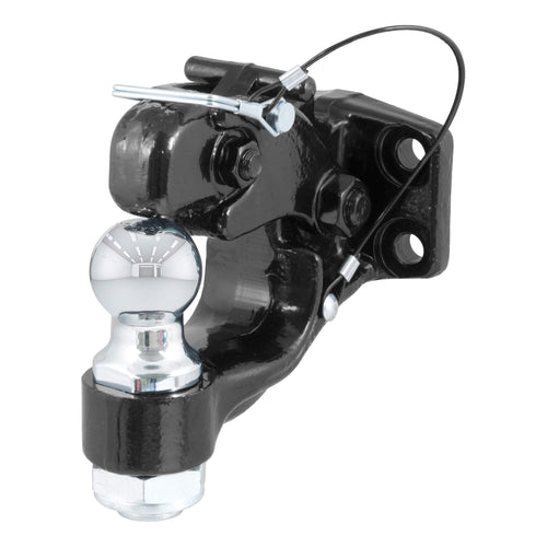 CURT Pintle Hitch with 1-7/8-Inch Trailer Ball, 16,000 lbs, Mount Required 48180