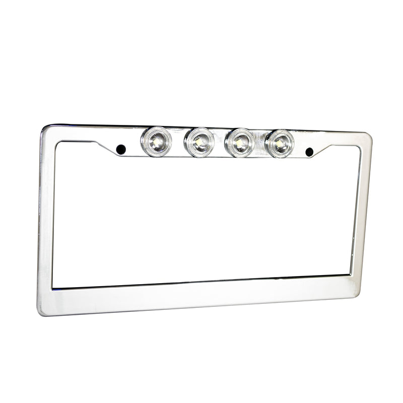 License Plate Frame Recon Accessories Standard; with Four Cree Xml Led Reverse Lights 264310Bk