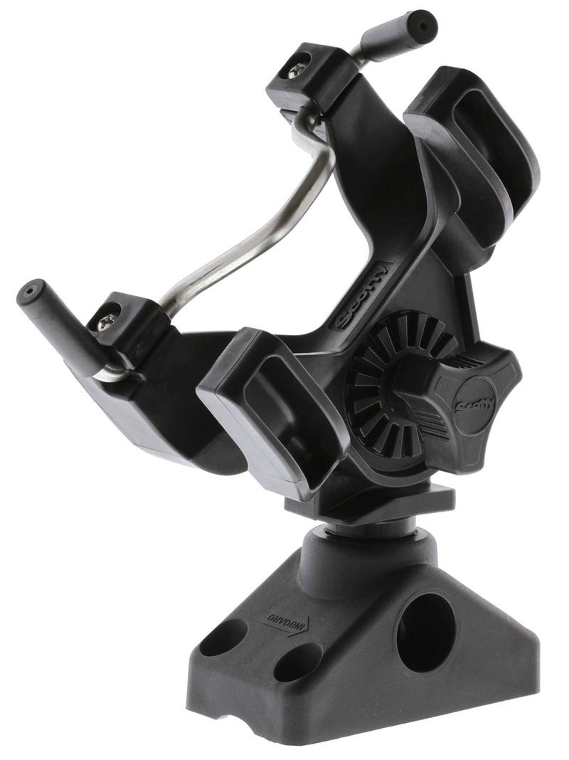 Scotty Universal Rod Holder 290 R-5 with 0241 Side/Deck Mount - Black