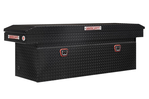 Weather Guard Saddle Box Model 123-5-04, Aluminum, Full Deep, Gloss Black, 15.0 cu ft