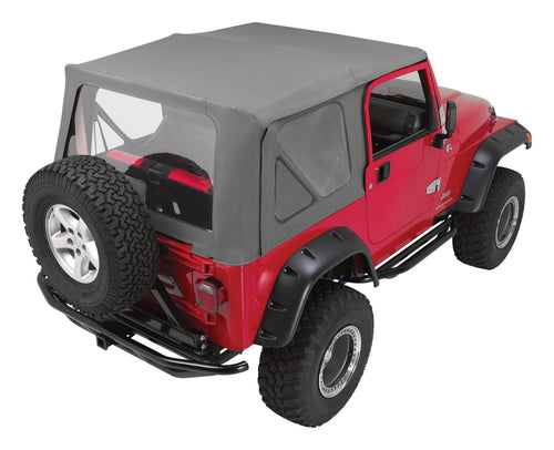 CROWN CT20335 Jeep TJ Wrangler Soft Top, Complete Black Diamond