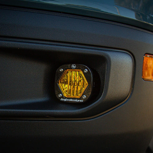 S1 Baja Designs Fog Pocket Kit - '21-22 Bronco Sport (Wide Cornering; Clear)