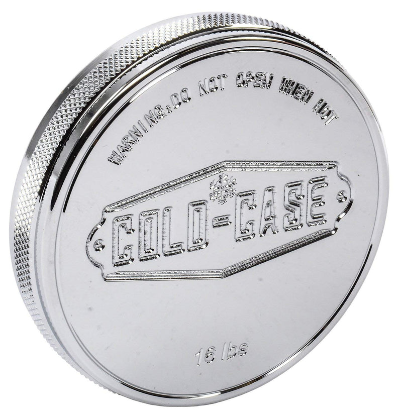 COLD - RADIATORS COLD CASE Radiator Cap Billet Polished, Silver (RC100)