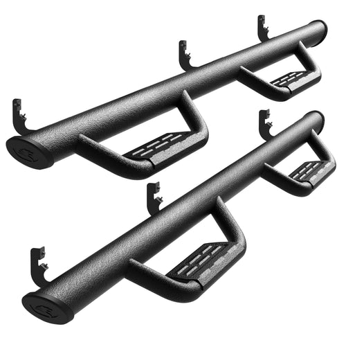 Tyger Auto Running Boards Tyger Access Compatible with 2004-2015/2017-2024 Nissan Titan; 2016-2024 Titan XD | Crew Cab | TG-AS2N24035 | Textured Black Drop Step Rail