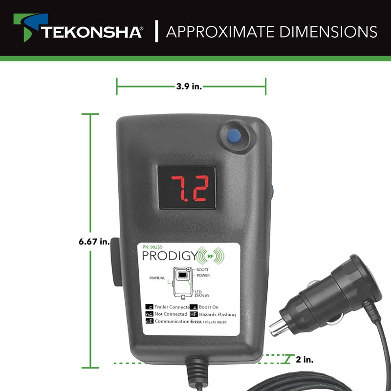 Tekonsha Prodigy RF Bluetooth Handheld Remote, Replacement Part 90257