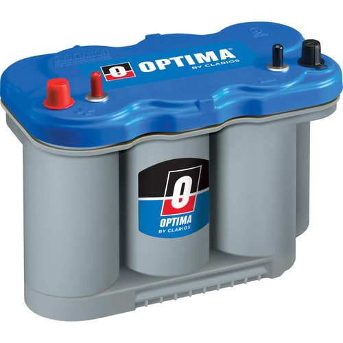 OPTIMA Batteries BlueTop High Performance D27M Dual Purpose Deep Cycle and Starting Sealed AGM Boat and RV Battery, 800 CCA, Dual Terminal, Maintenance Free, Versitile Mounting