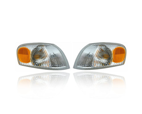 Light Assembly Cornering - Eagle Eye Compatible/Replacement for 98-00 Toyota Corolla - Signal, Both Pair Left Driver Right Passenger Hand - 8151002040, 8152002040