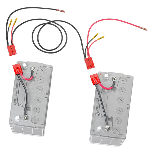 24V Connect-Ease Trolling Motor Connection Kit RCE24VB5CHK | 5-Foot Series Connector for Two 12V Separated Batteries with Onboard Charging Charger Leads | Marine Grade Wires | Batteries NOT Included