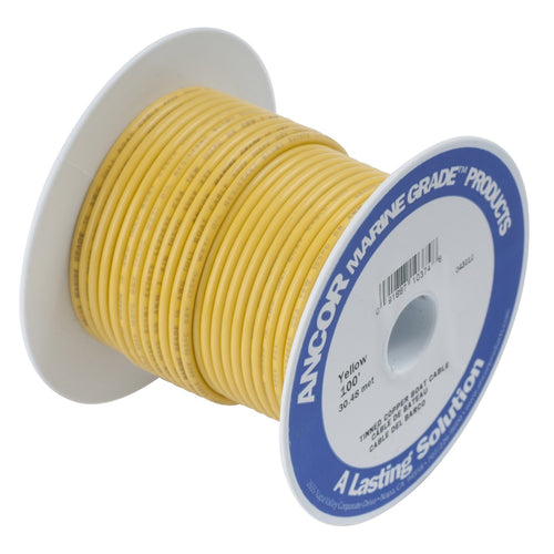 4/0 AWG Ancor 119905 Tinned Copper Battery Cable, Yellow - 50ft