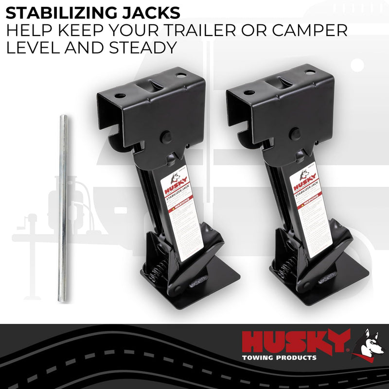 Drop Leg Husky Towing Stabilizer Jacks 2-pack 88150