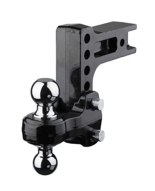 Fastway Flash 49-00-5925 Solid Steel Adjustable Ball Mount with 10 Inch Drop, 2.5 Inch Shank, and Chrome Plated Balls