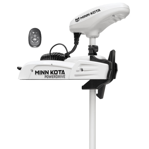 Minn Kota PowerDrive Riptide Bow-Mount Electric Trolling Motor with Micro Remote – 70 Lb. Thrust, 54 in. Shaft, Saltwater