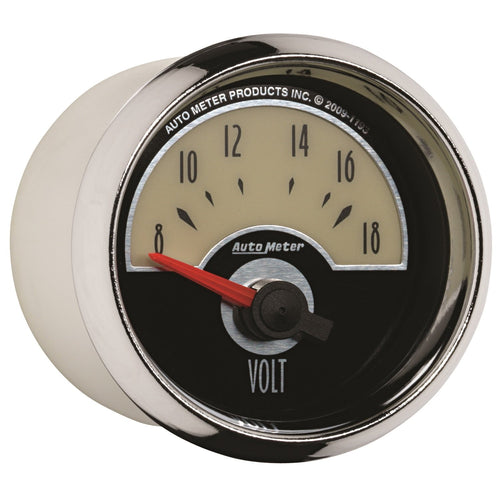 Auto Meter Cruiser 2-1/16" 8-18 Volts Short Sweep Electric Voltmeter Gauge 1193