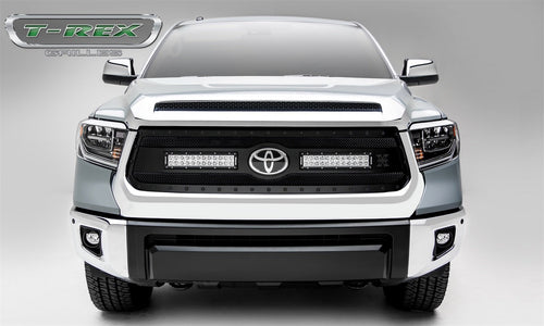 Stealth Torch Grille 2018-2021 Tundra, Black, 1 Pc, Replacement, Black Studs with (2) 12" LEDs, Does Not Fit Vehicles with Camera - PN #6319661-BR