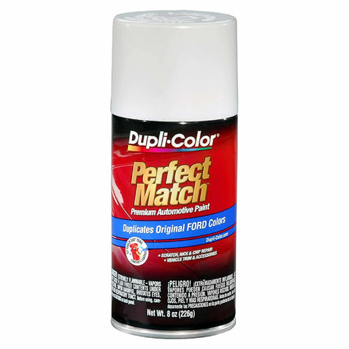 Dupli-Color Perfect Match Automotive Spray, Ford Performance White, 8 oz. Aerosol Can WB/WP/WT/YA