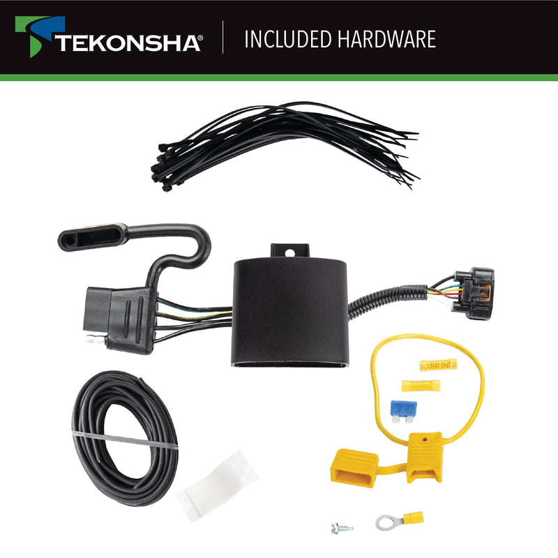 Tow Harness Tekonsha T-Connector Black 118784