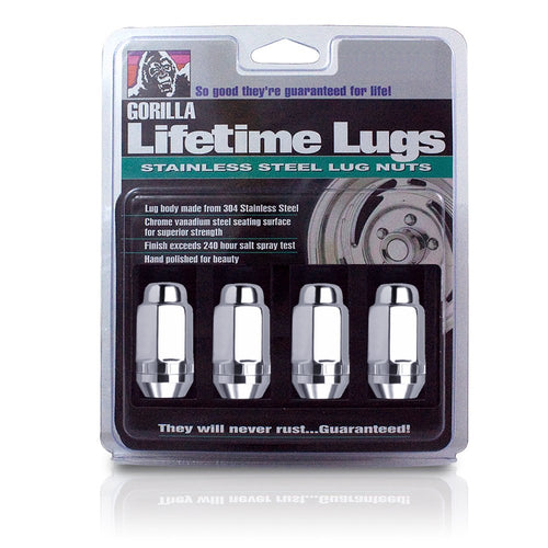 Gorilla 96107SS Automotive Duplex Acorn Stainless Steel Lifetime Lug Nuts (14mm x 2.00 Thread Size)