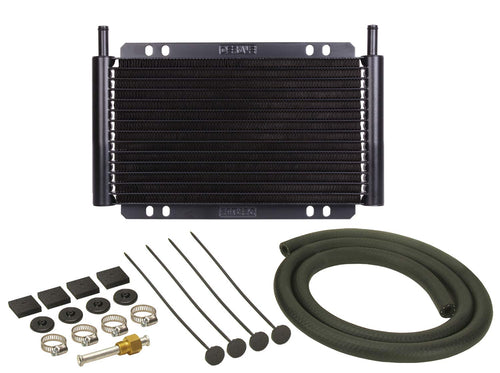 Derale 8000 Series Plate and Fin Transmission Oil Cooler, Black 13502