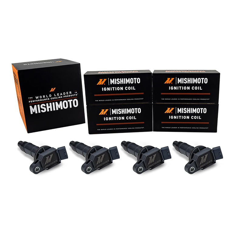 Mishimoto Coil Pack Ignition, Compatible with Toyota Camry 2.4L, 2002-2011, Set of 4