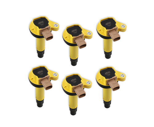 SuperCoil ACCEL 140646-6 Ignition Coil - Yellow - 6-Pack (3-Pin)