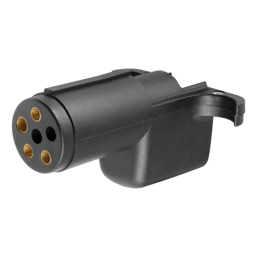 4-Way Flat Trailer Wiring Adapter to CURT 57620 6-Way Round Vehicle Side