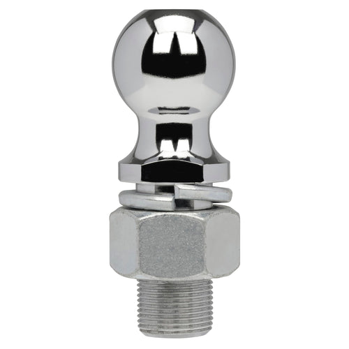 Chrome Class IV Trailer Hitch Ball, 10,000 lb., 2 in. Ball Diameter, 1-1/4 in. x 2-1/2 in. Shank
