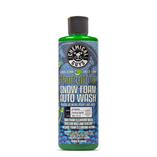 Honeydew Snow Foam Car Wash Soap Chemical Guys CWS_110_16 (Works with Foam Cannons, Foam Guns or Bucket Washes) Safe for Cars, Trucks, Motorcycles, RVs & More, 16 fl oz, Honeydew Scent