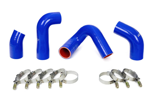 HPS Blue Silicone Transmission Oil Cooler Hose Kit for 2007-2010 Mack Trucks LEU612 Compatible/Replacement OE Part # 20934539, 21548313, 21794132, 21794129, 57-1708-BLUE