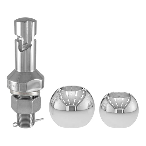 CURT 2 and 2-5/16-Inch Chrome Steel Switch Ball Set, 42280 Up to 8,000 lbs. GTW