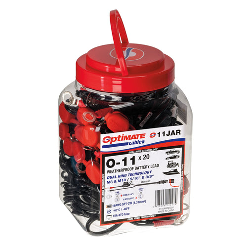 Cable OptiMate O11 JAR Weatherproof Battery Lead, Pack of 20