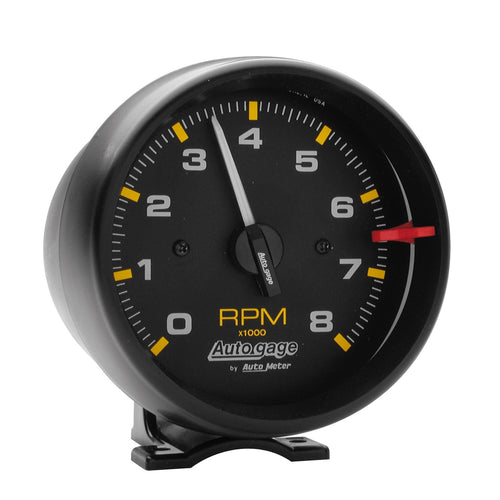 AUTO METER Autogage 2300 Tachometer,3.750 in., Black dial/Black bezel