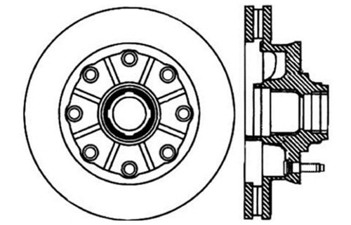 Sport Drilled/Slotted Brake Rotor StopTech 127.66049R (Front Right), 1 Pack