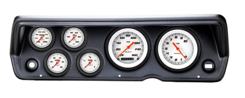 Velocity White Classic Instruments CDDU70VSW101CF Full Sweep Direct Fit 6 Gauge Set Compatible with 1970-1976 Duster