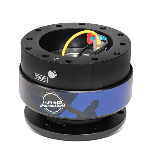 NRG Innovations SRK-200BK-MM Quick Release Steering Wheel Adapter Tight Ball Bearing Lock Aluminum Compatible with 6-Bolt 70mm 74mm