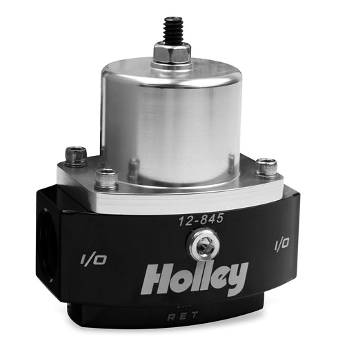 8AN Inlet Holley / 2 x 6AN Outlet 4.5-9 PSI Adjustable Bypass Billet Fuel Pressure Regulator 12-845