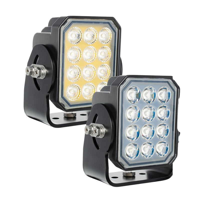 Vision X Lighting Work Light Prospector 12 Seven WATT LEDs Black HOUSING 10 Degree Beam