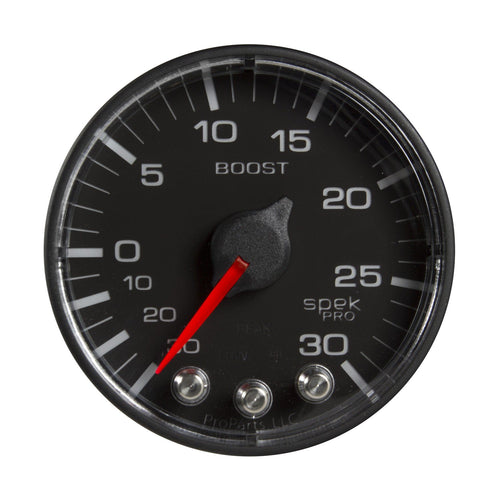 P302328 Pro Parts Spek-Pro 2-1/16" Electric Boost/Vacuum Gauge (52.4mm, 30 in HG/30 PSI)