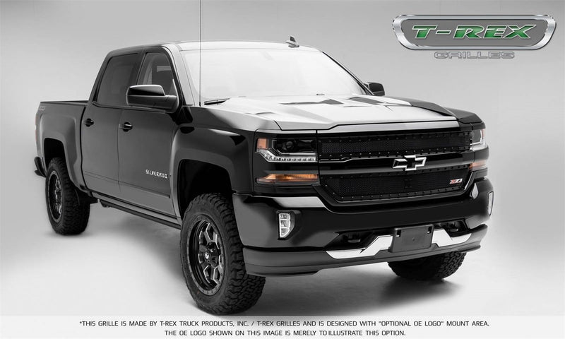 Chevrolet Silverado Grille T-Rex 6711241 X-Metal Black, 1 Pack
