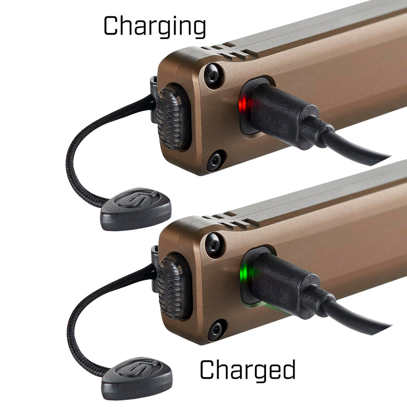 Wedge XT Streamlight 500-Lumen 1,900-Candela Flat Everyday Carry Flashlight, Includes USB-Cable and Pocket Lanyard, Coyote