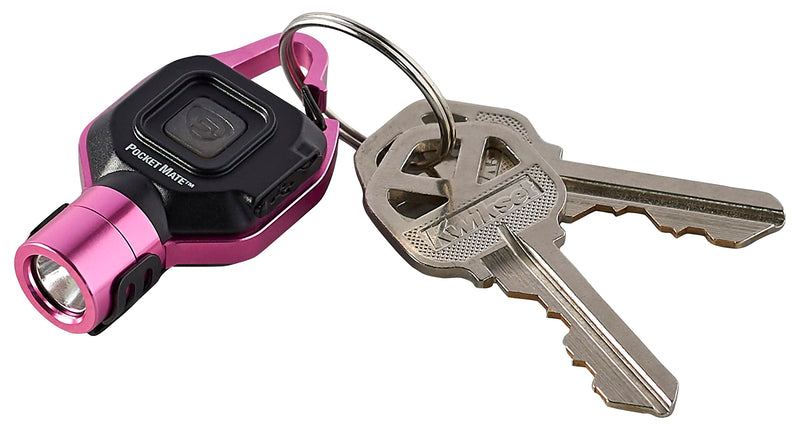 Pocket Mate Streamlight 73303 325-Lumen Keychain/Clip-on USB Rechargeable Flashlight, Pink