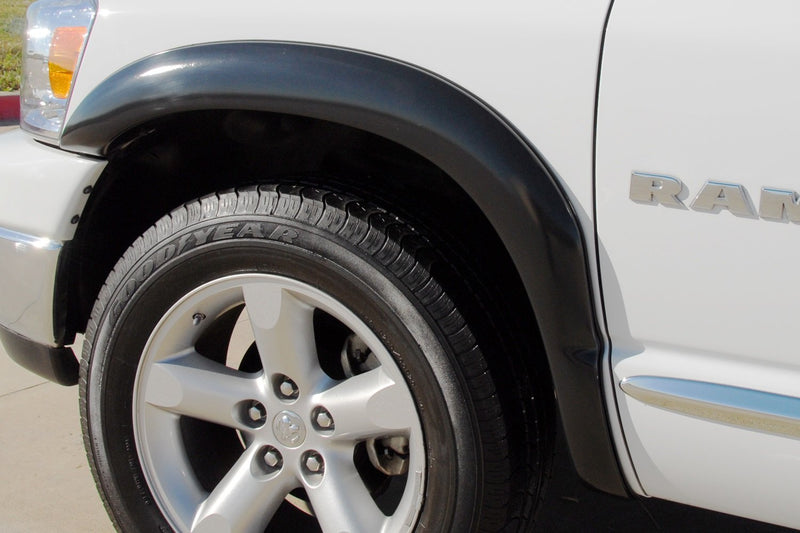 Lund SX203SA Black Elite Series Sport Style Standard Front Fender Flare - 2 Piece for 2002-2008 RAM 1500 and 2003-2009 2500/3500