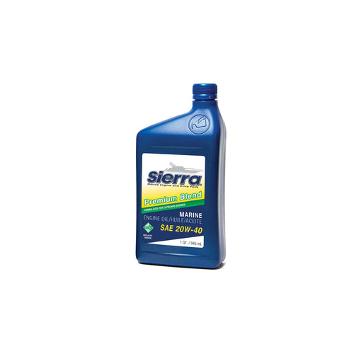 18-9450-2 Sierra 20W-40 FC-W Premium Blend Engine Oil - 1 Quart, white