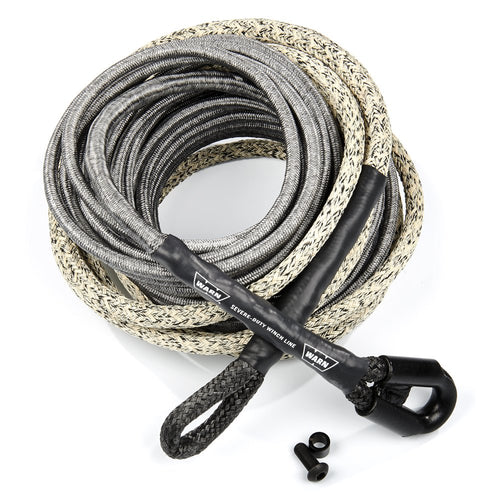 Spydura ProMax WARN 91840 Synthetic Winch Cable Rope with Loop Ends: 1/2" Diameter x 70' Length, 6 Ton (12,000 lb) Capacity