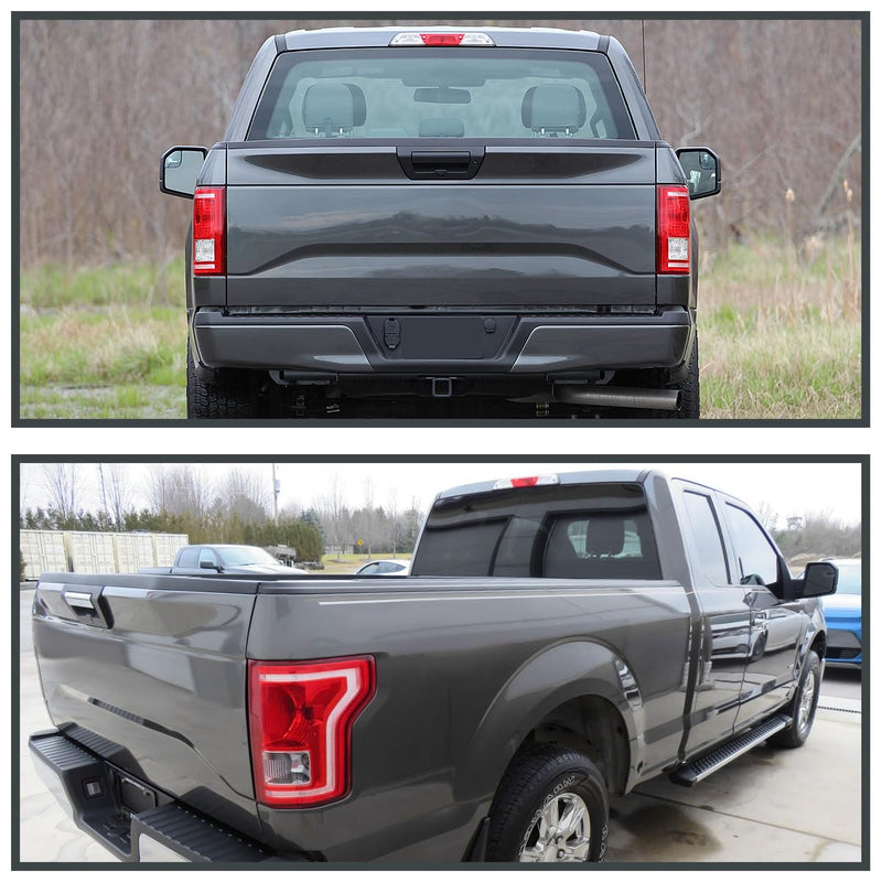 Factory Style Halogen Tail Lights SPEC-D TUNING Compatible with 2015-2017 Ford F150 F-150 Truck, Left+Right Assembly